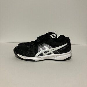 Asics B450Q Women's Black & White Volleyball Shoes, Size 6, Gel Upcourt